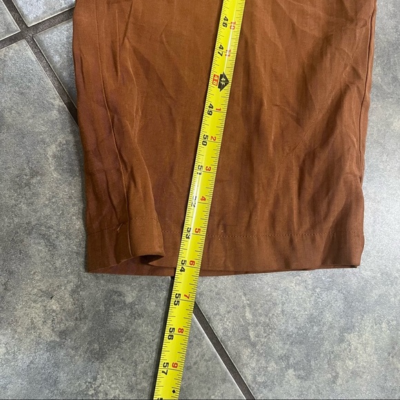 Anthropologie Greylin One Piece Jumpsuit Womens Brown Sz L Boho Party Preppy EUC - Picture 9 of 12